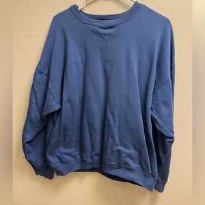 GAP plain blue crewneck